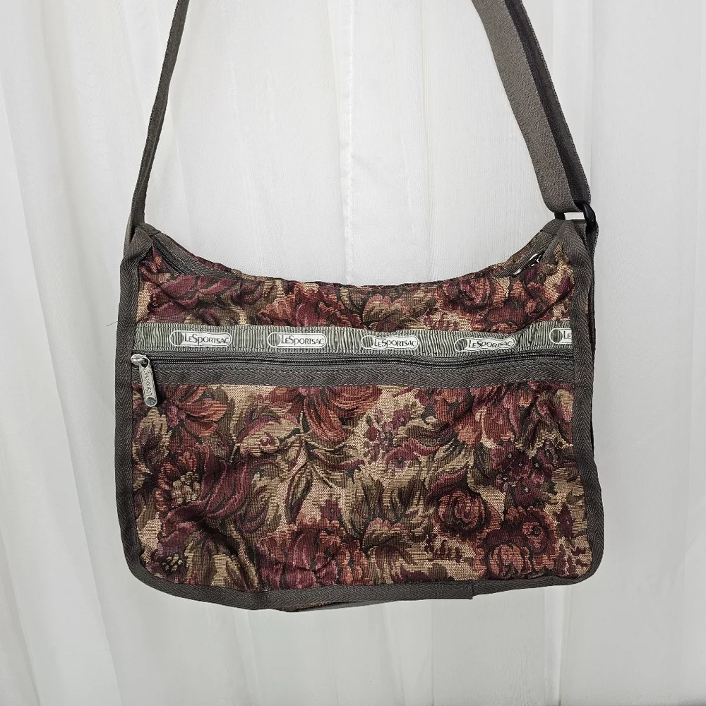 LeSportsac Deluxe Everyday Bag Floral Tapestry - Picture 5 of 7